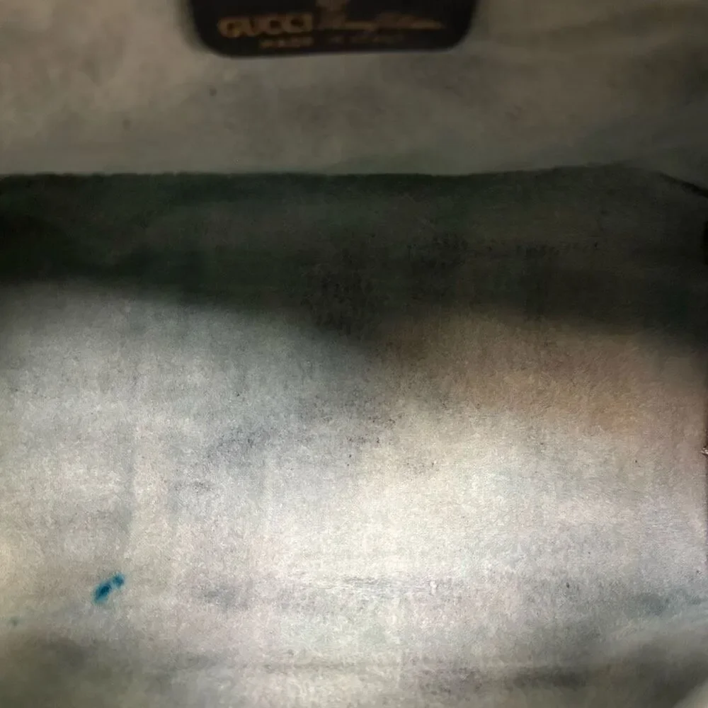 Vintage Gucci Sherry Line Navy Blue Boston Bag - Picture 15 of 16